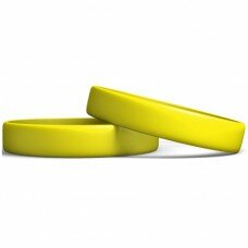 Rubber Wristband Manufacturer: Yellow color 